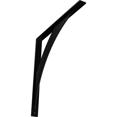 Ekena Millwork Legacy Steel Bracket, Hammered Black 2"W x 24"D x 24"H BKTM02X24X24LEHBL